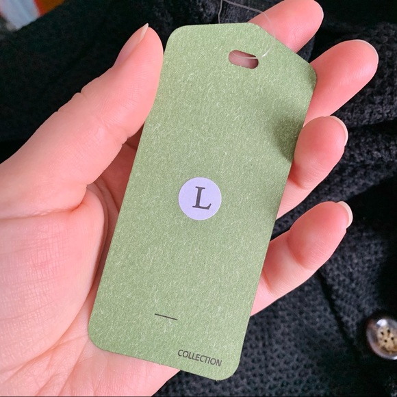 NWT 💎 Black Knitted Button Over-the-Head Cardigan - Picture 8 of 9